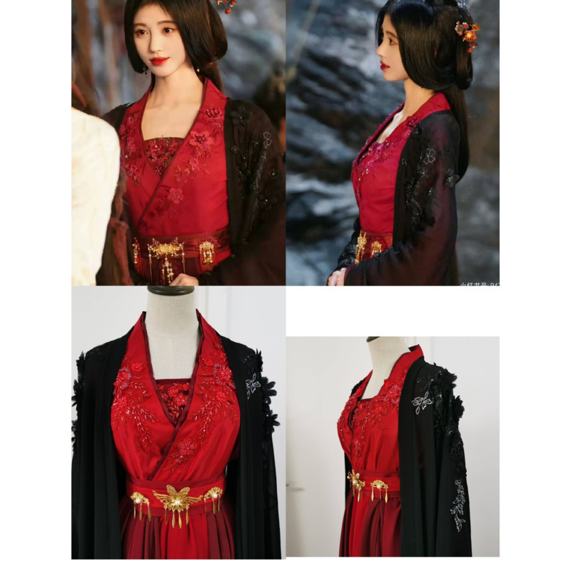 Anime Cosplay Red - Kostium Hanfu Jiu Jingyi w kolorach