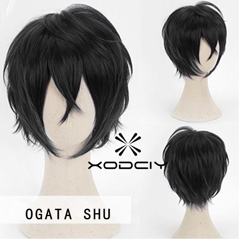 Anime Cosplay Kiss - Peruki Engage Kiss Ogata Shu Czarne