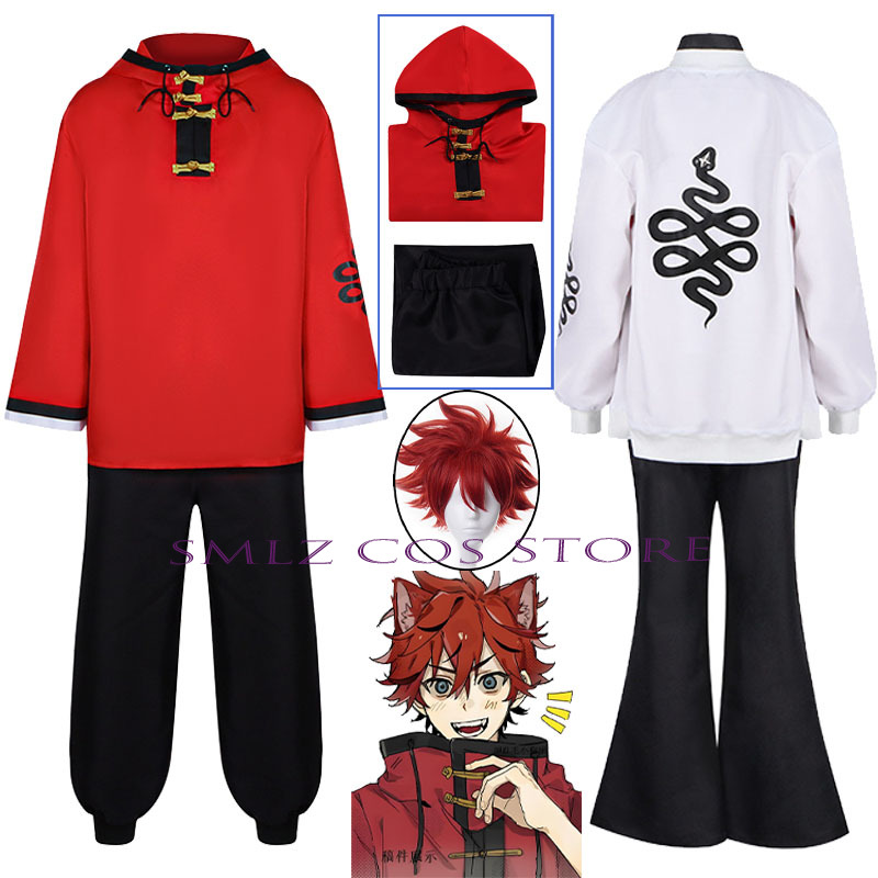 Anime Cosplay Red - Nowy Alma Cosplay Anime Gokurakugai Manga