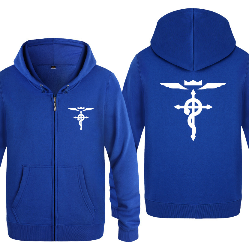 Fullmetal Alchemist Coat - Fullmetal Alchemist Print Bluzy Mężczyźni Anime