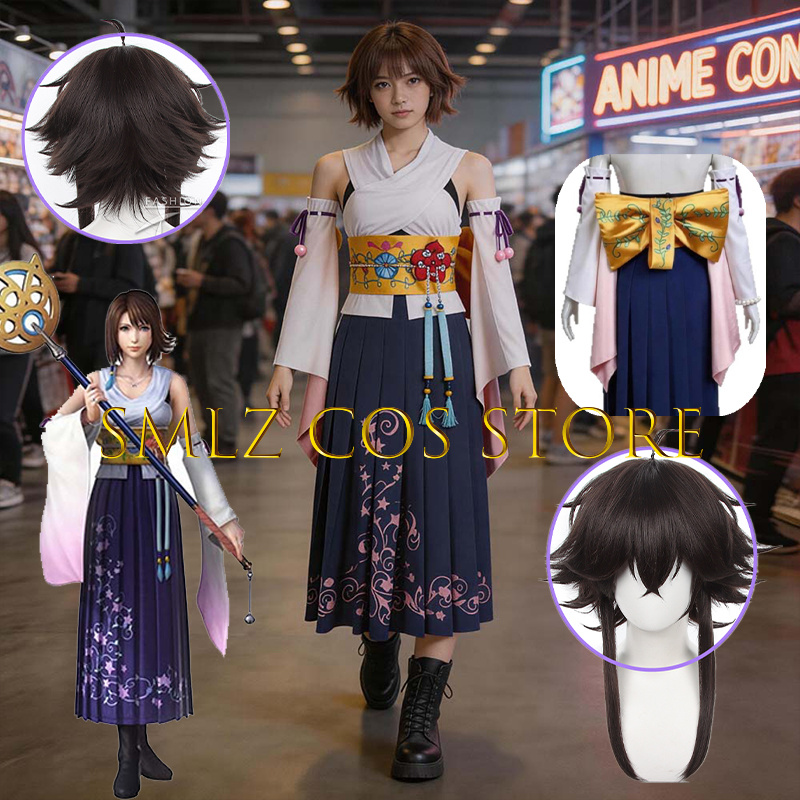 Anime Cosplay Female Characters - Smlz FFX Yuna Cosplay Anime FF10