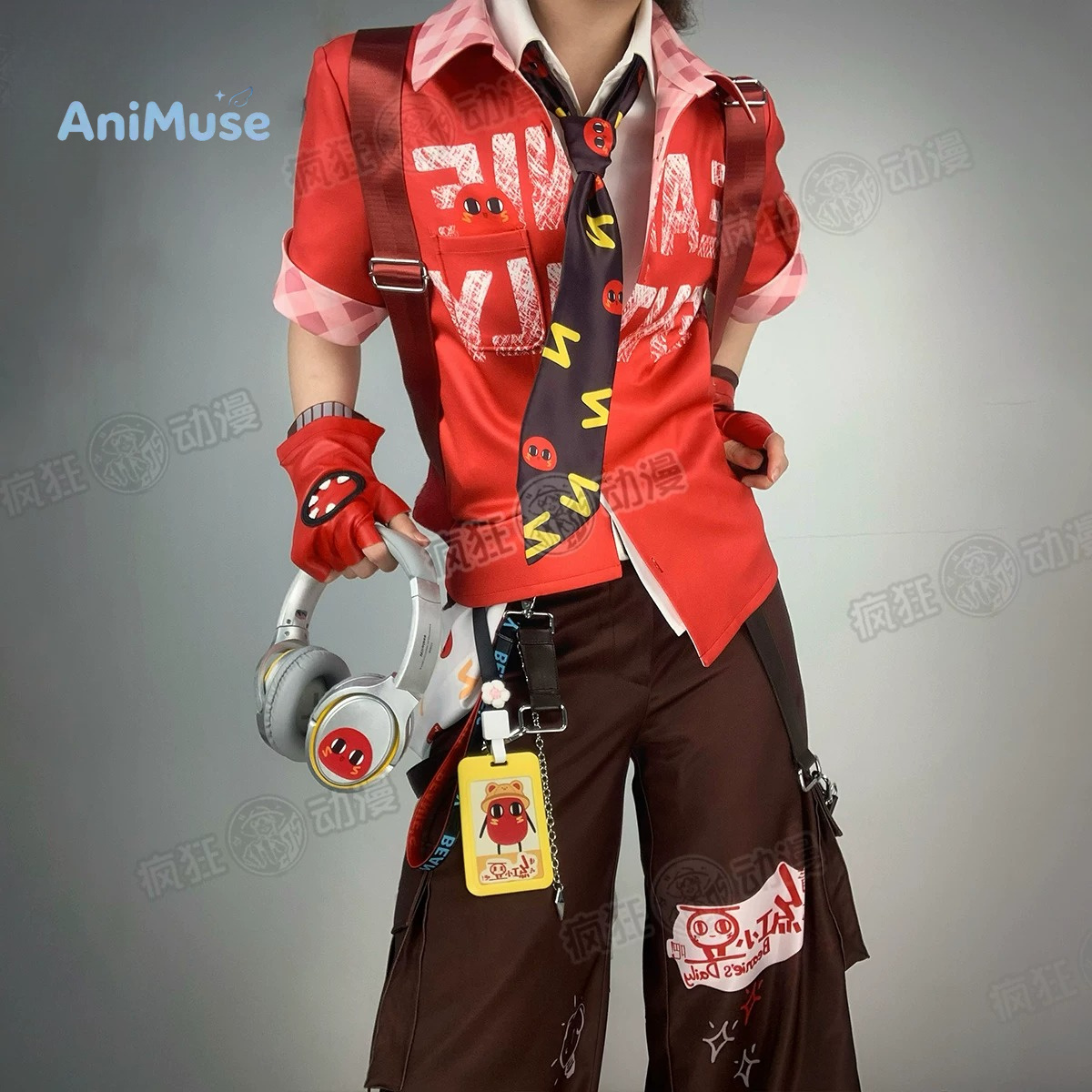 Anime Cosplay Red - Identity V: Strażnik Płomieni Florian Brand