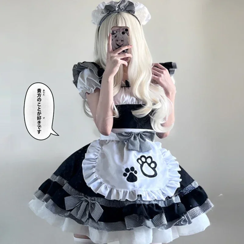 Anime Cosplay Simple - Anime Cat Cosplay pokojówka sukienka kobiety