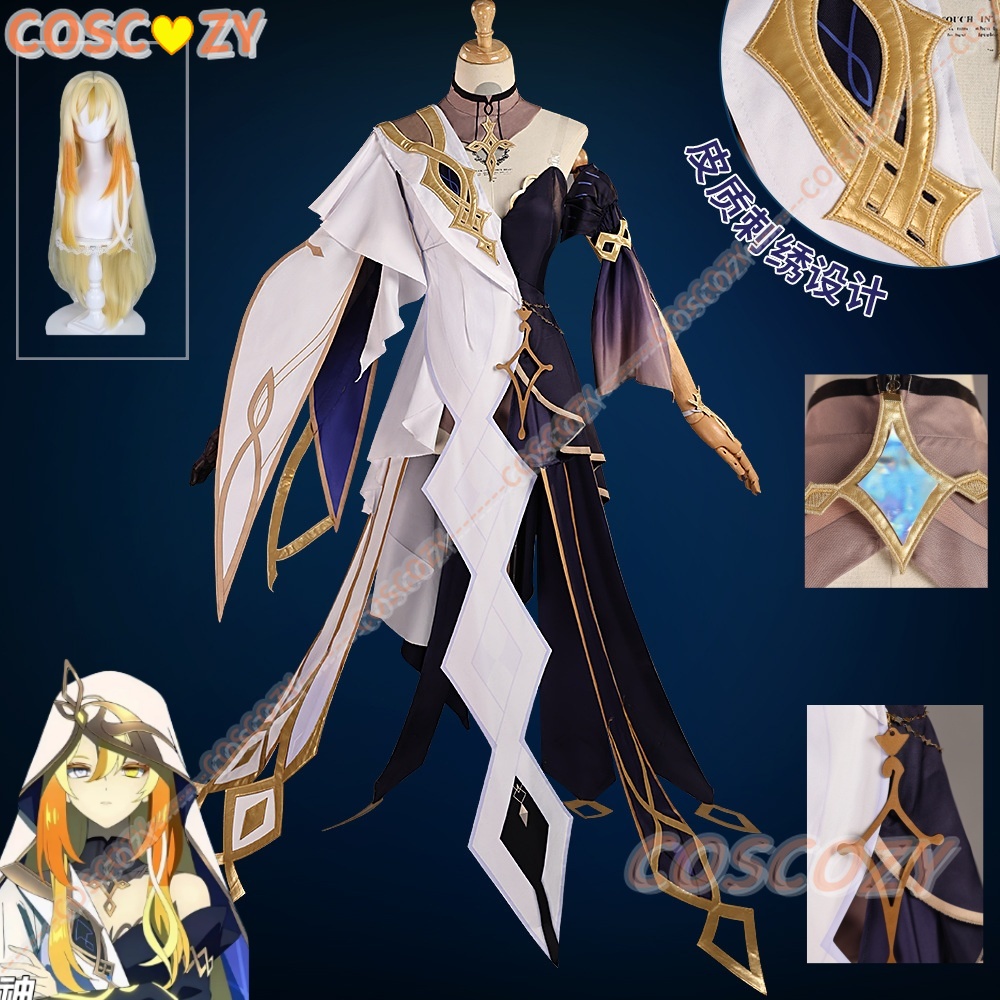 Anime Cosplay Japanese Girl - Kostium Cosplay Genshin Impact Rhinedottir Naberius