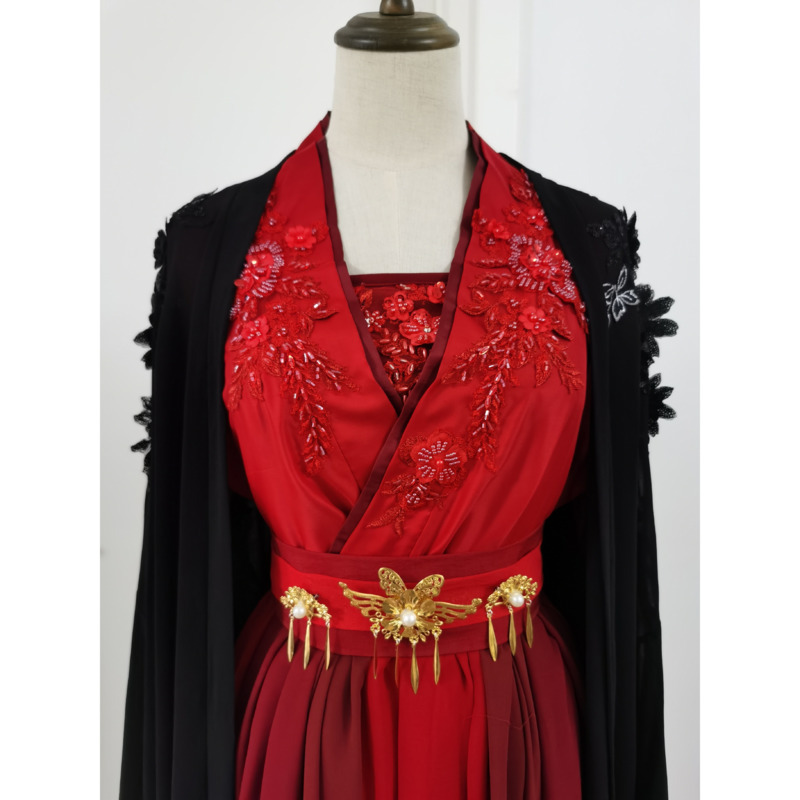 Kostium Hanfu Jiu Jingyi w kol – Anime Cosplay Red recenzja i cena