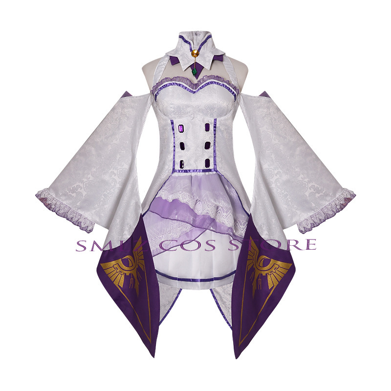 Emilia Cosplay Anime Re:Zero K – Anime Cosplay Dress For Women recenzja i cena